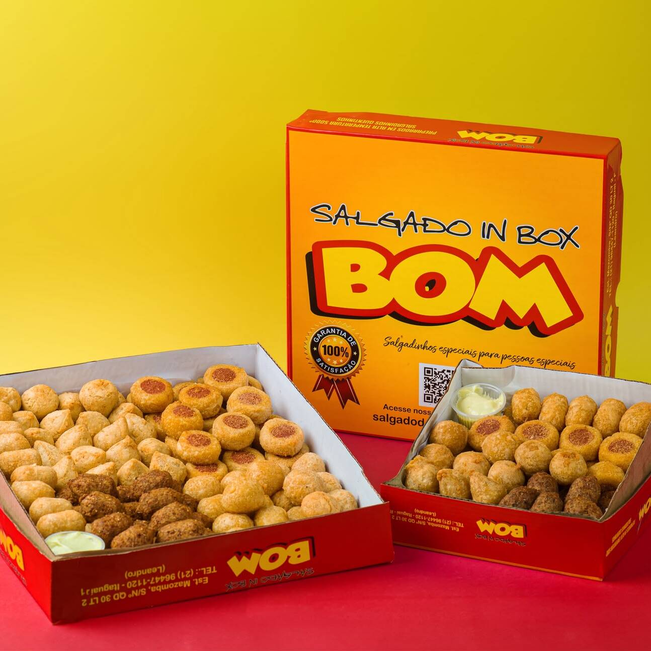 150 Salgadinhos de Festa Damos o direito a você nosso cliente e amigo de escolher até 5 sabores. Sabores: - Coxinha; - Bolinha de queijo; - Calabresa; - Kibe; - Queijo c/ alho; - Queijo c/ presunto; - Salsicha; - Risole de Camarão. Obs: Especificar os sabores no pedido, caso não informado, será preparado misto.