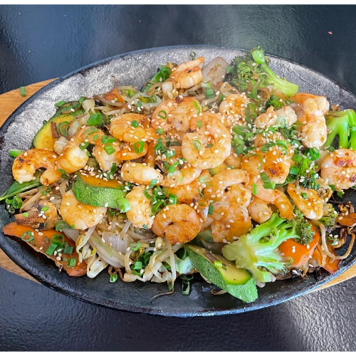 Tepanyaki de Camarón, Salmón, Atún o Robalo