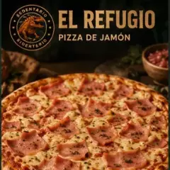 Pizza Grande de Jamón El Refugio
