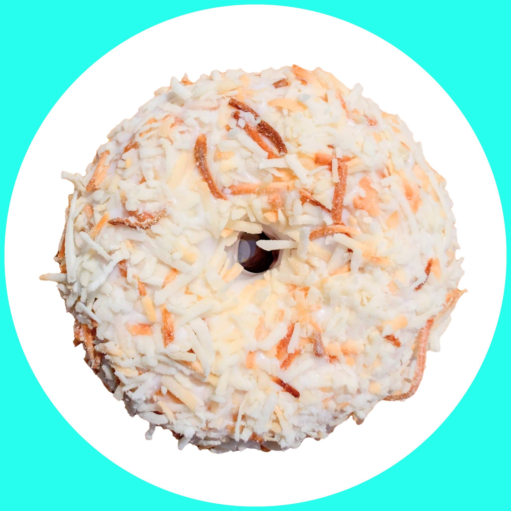 Dona con coco tostado