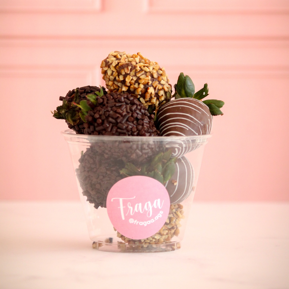 Fresas Cubiertas de Chocolate Grandes