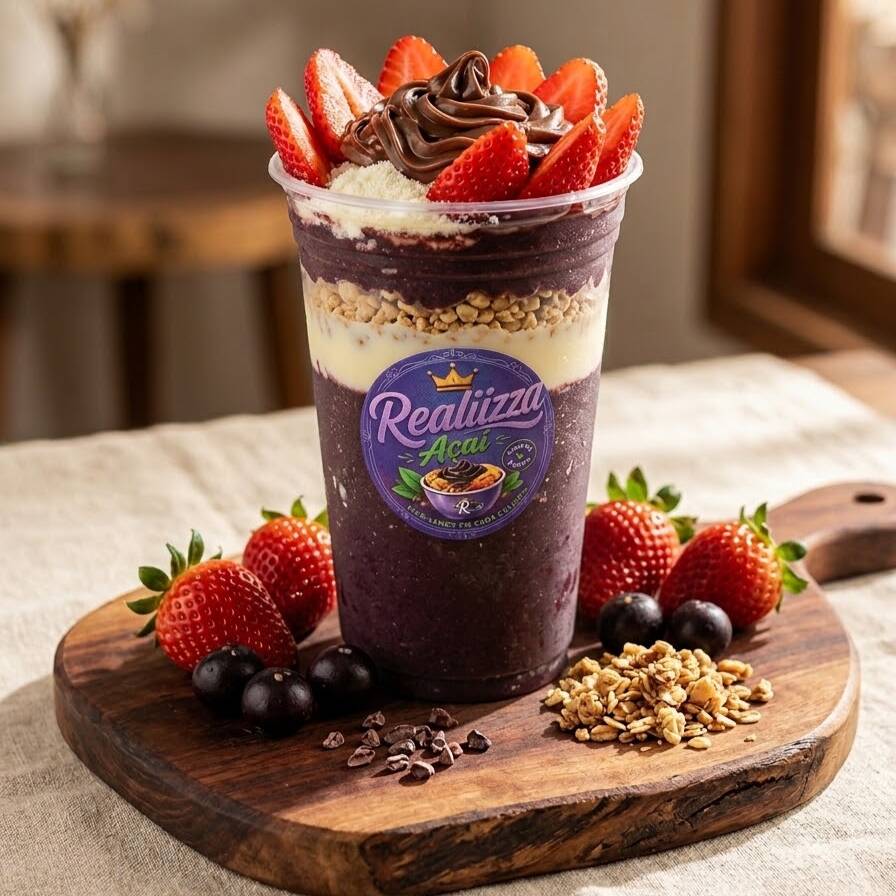 💜Açaí cremoso e irresistível, preparado do jeitinho que você gosta! 😋
Com 2 camadas de até 3 complementos, 1 calda e 1 fruta para criar sua combinação perfeita.
E para deixar essa experiência ainda mais irresistível, complete com nossos cremes especiais. Escolha quantos quiser e descubra sua combinação favorita. 💜
Monte do seu jeito e aproveite cada colherada!