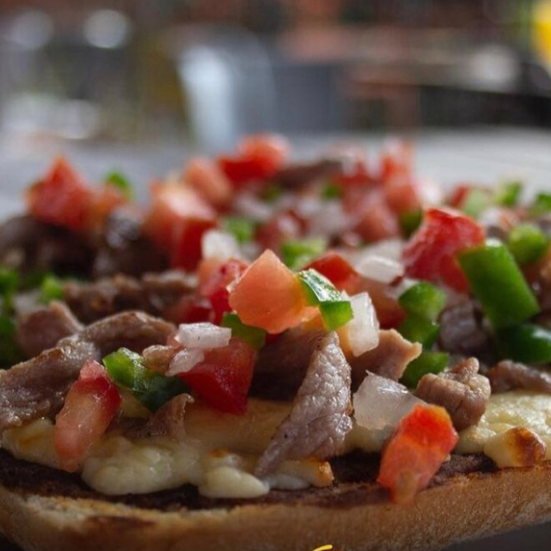 Molletes Cecina de Yecapixtla