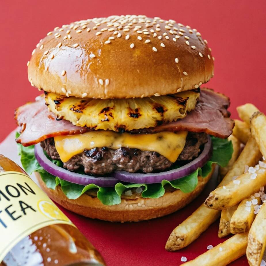 Hamburguesa + Papas + bebida