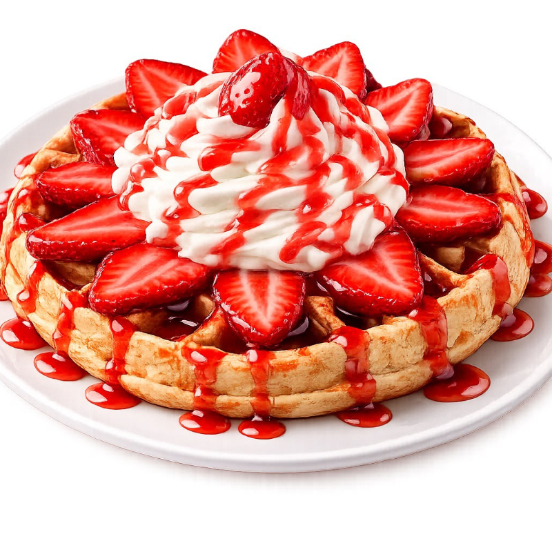 WAFFLES FRESAS Y CREAM