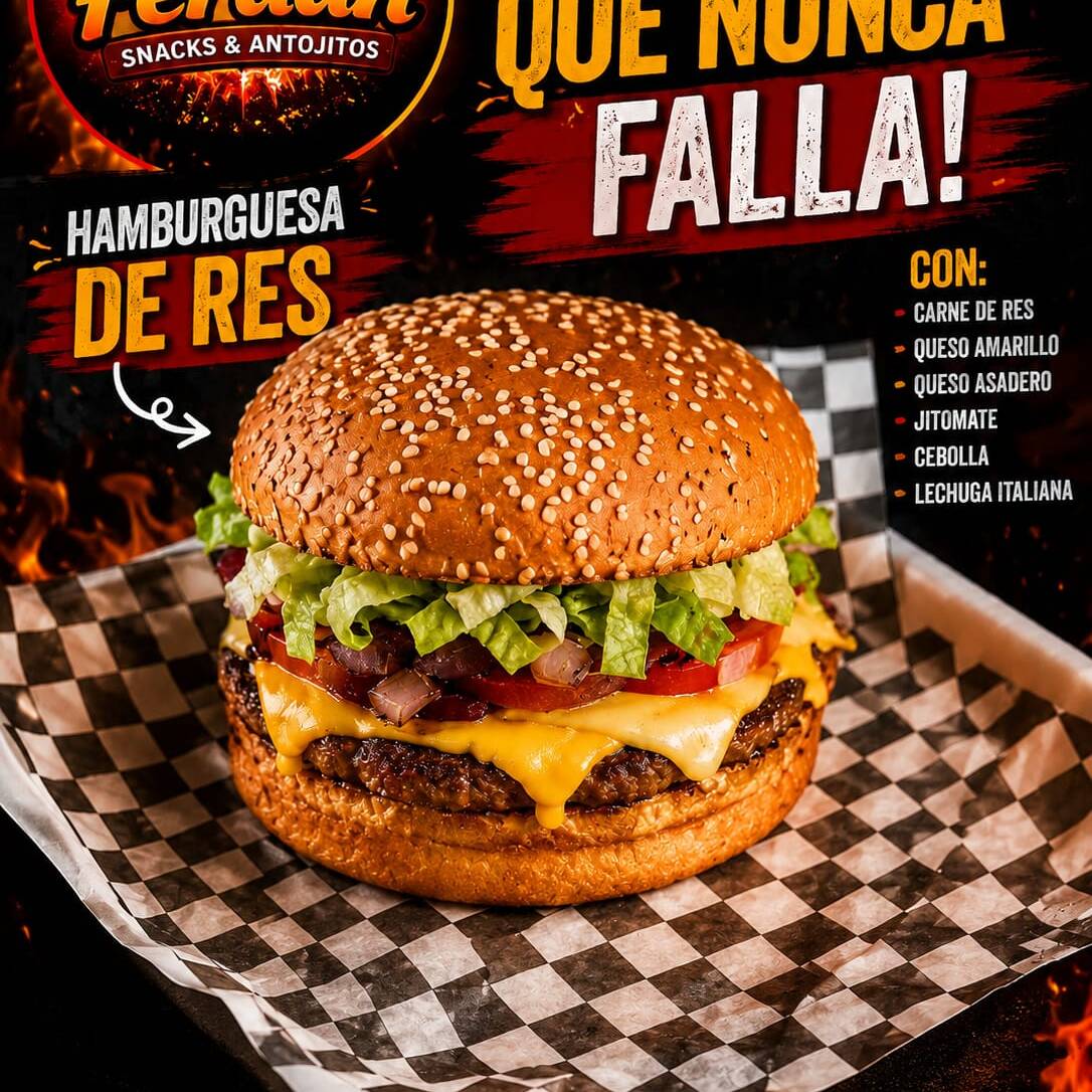 Hamburguesa de res sencilla