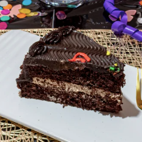 Rebanada de Pastel de Chocolate