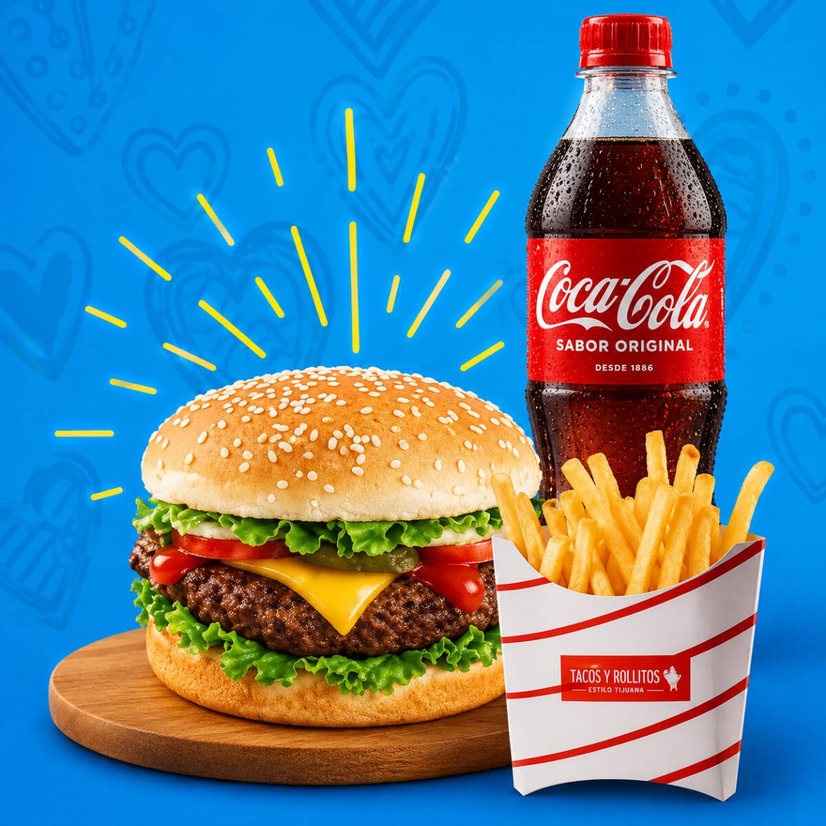 Combo Hamburguesa con Carne