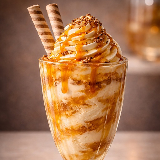 Uma sobremesa irresistível que combina o sabor marcante da banana com a doçura envolvente do caramelo em uma experiência única e sofisticada. Nosso Creme Especial é preparado com uma base super cremosa, densa e aveludada, garantindo uma textura rica e extremamente agradável a cada colherada. As mesclas de banana caramelizada trazem um toque especial, com notas levemente tostadas e adocicadas que se misturam perfeitamente ao creme, criando um efeito marmorizado delicioso e cheio de personalidade. Finalizado com uma cobertura generosa, caldas que escorrem naturalmente e toppings selecionados, essa taça entrega não só sabor, mas também um visual premium e altamente apetitoso. ✨ Destaques do produto: • Creme artesanal super cremoso e encorpado • Banana caramelizada com sabor intenso e equilibrado • Textura aveludada com efeito marmorizado • Combinação perfeita entre doce e cremosidade • Finalização gourmet com caldas e toppings especiais • Servido em taça elegante, ideal para uma experiência completa 💛 Perfeito para quem ama sobremesas clássicas com um toque sofisticado. 🔥 Peça agora e se delicie com essa explosão de sabor!