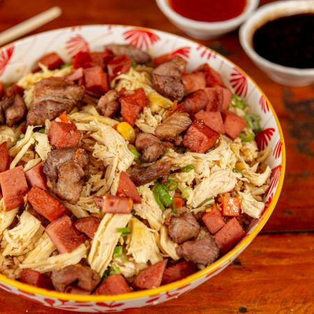 Wok Mixto Pollo y Jamón