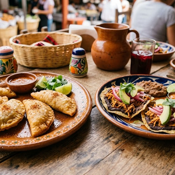 5 Empanadas y 3 Panuchos