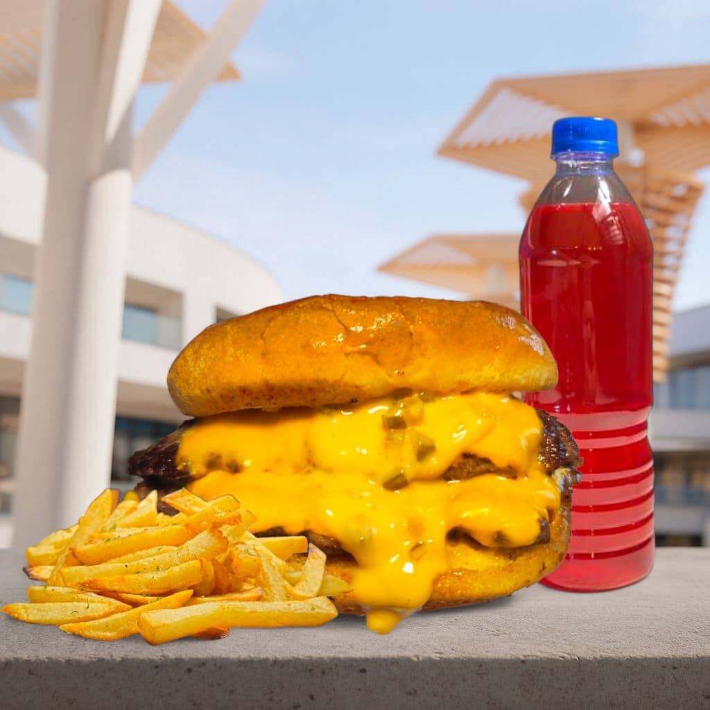 Combo American Cheeseburger Doble - 🍔+🍟+🥤