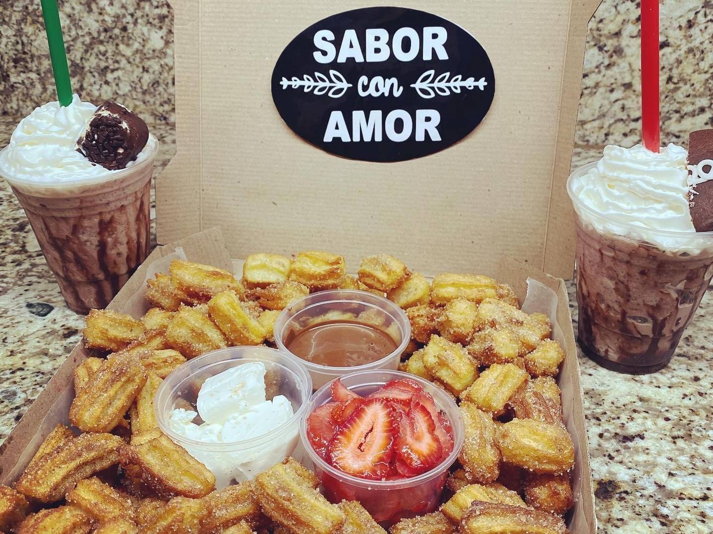 Mini Churros con 2 Frappé o 2 Cafés