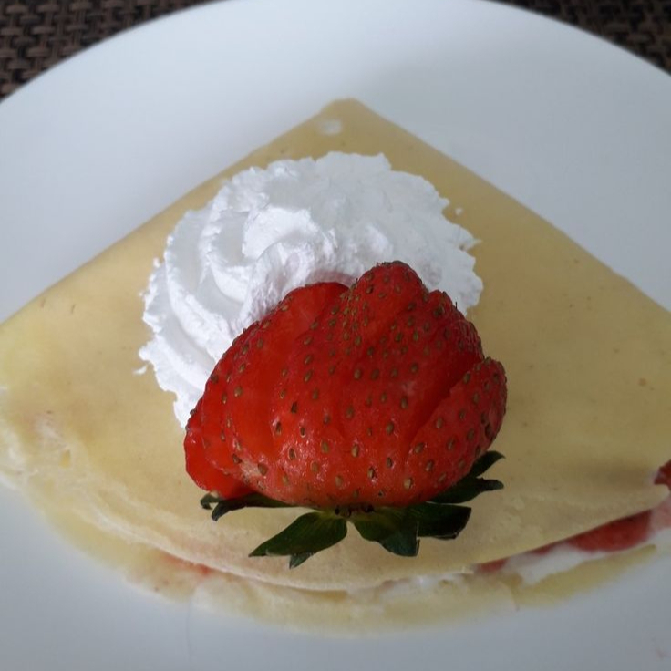 Crepa de Fresas con Crema