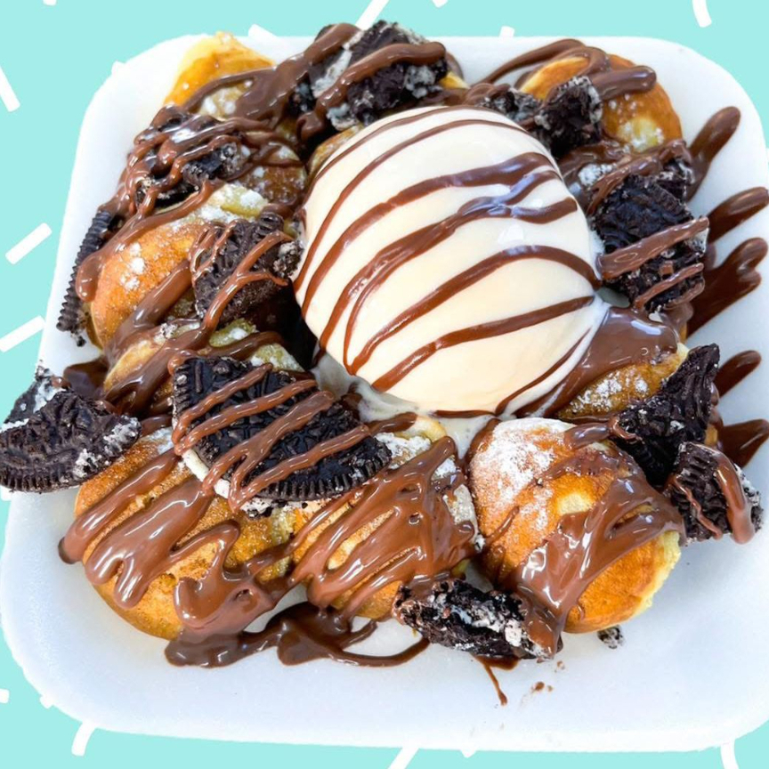 15mini pancakes de oreo