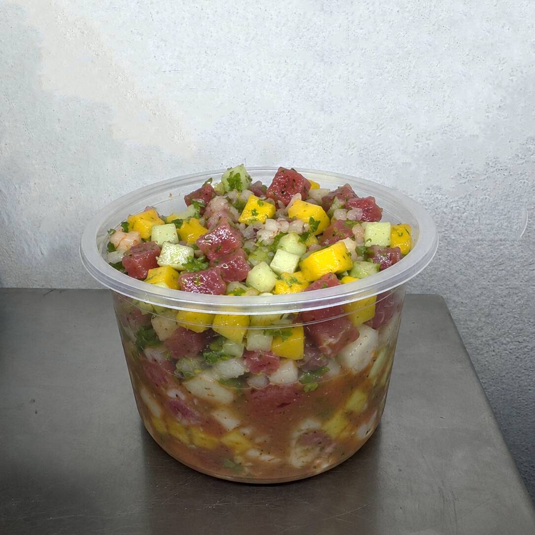 Ceviche Tropical (Atún y Camarón)