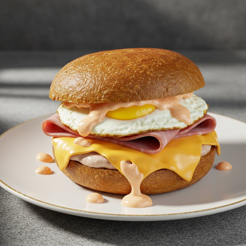Egg Benedict Sandwich