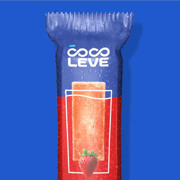 190g - Gelo para drink sabor morango