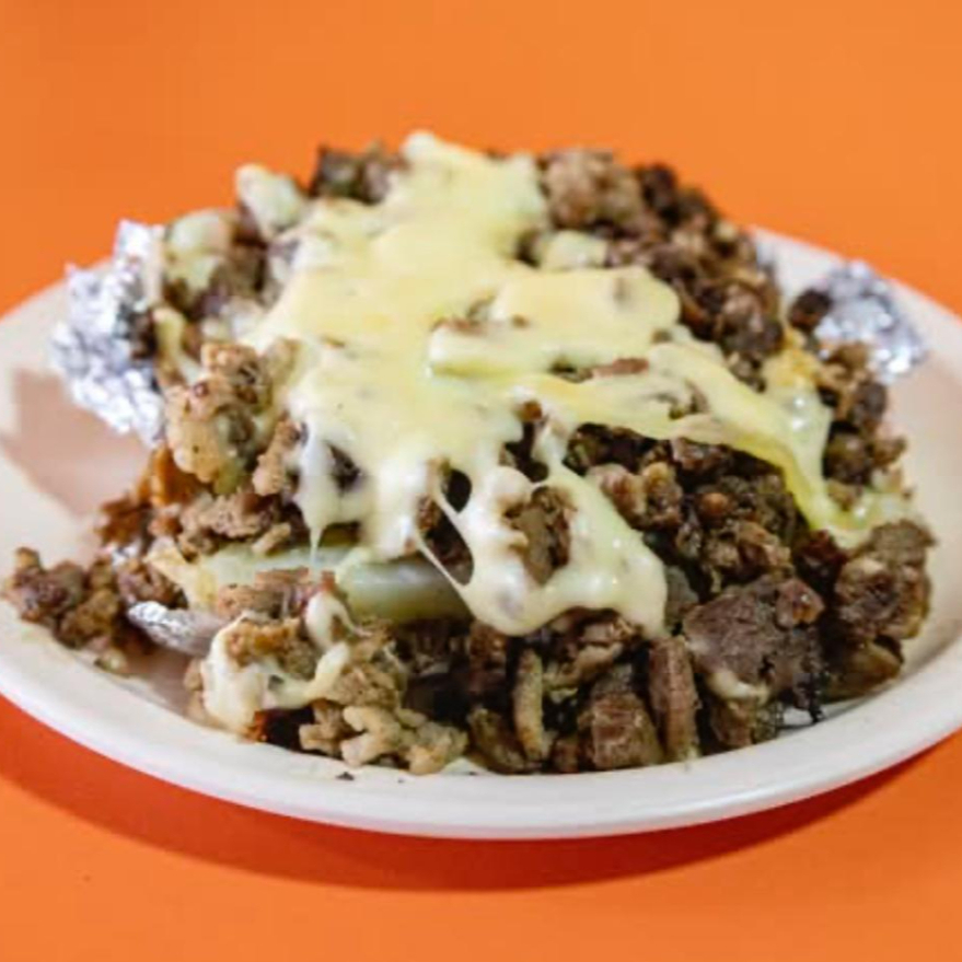 Papa Asada de Bistec