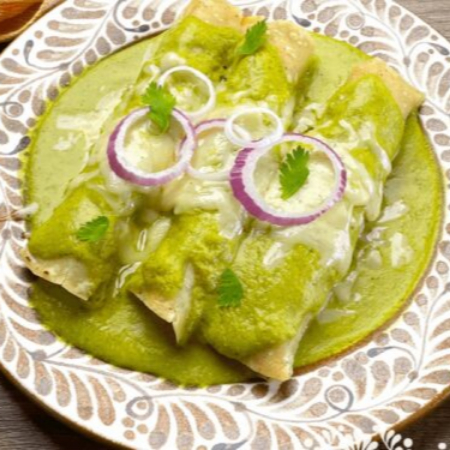 Comida de Enchiladas Verdes