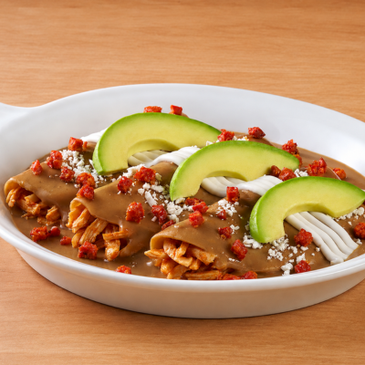 Enfrijoladas de Pollo