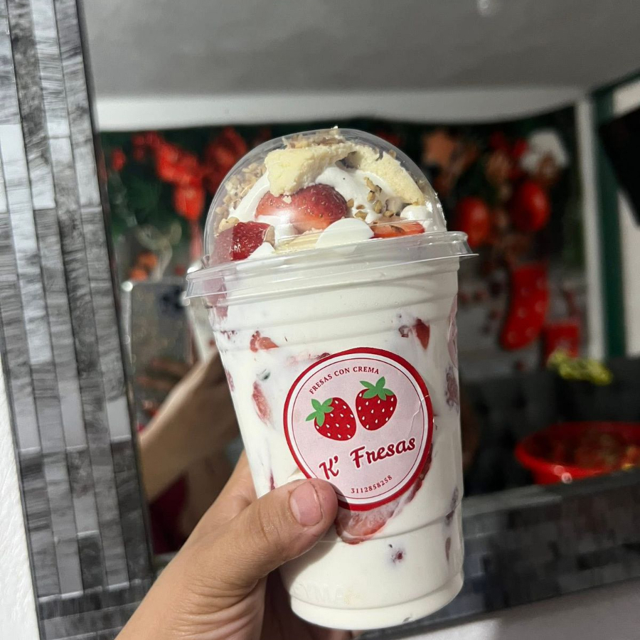Fresas con Crema Grandes