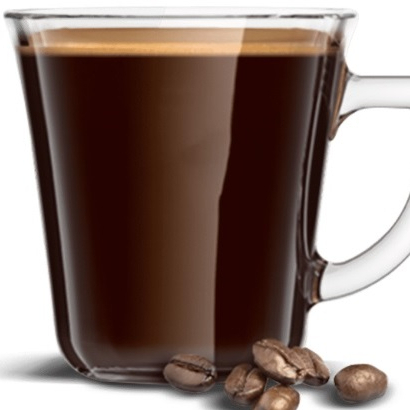 Aprecie um café americano grande, com sabor suave e perfeito para quem prefere um café mais diluído.