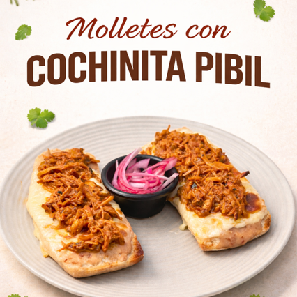 Molletes Cochinita Pibil