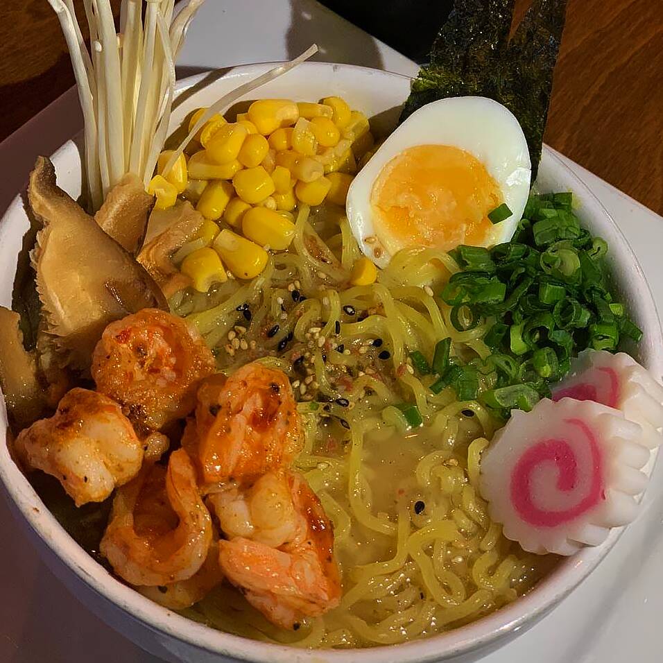 Ramen de Mariscos en Caldo Misoshiru