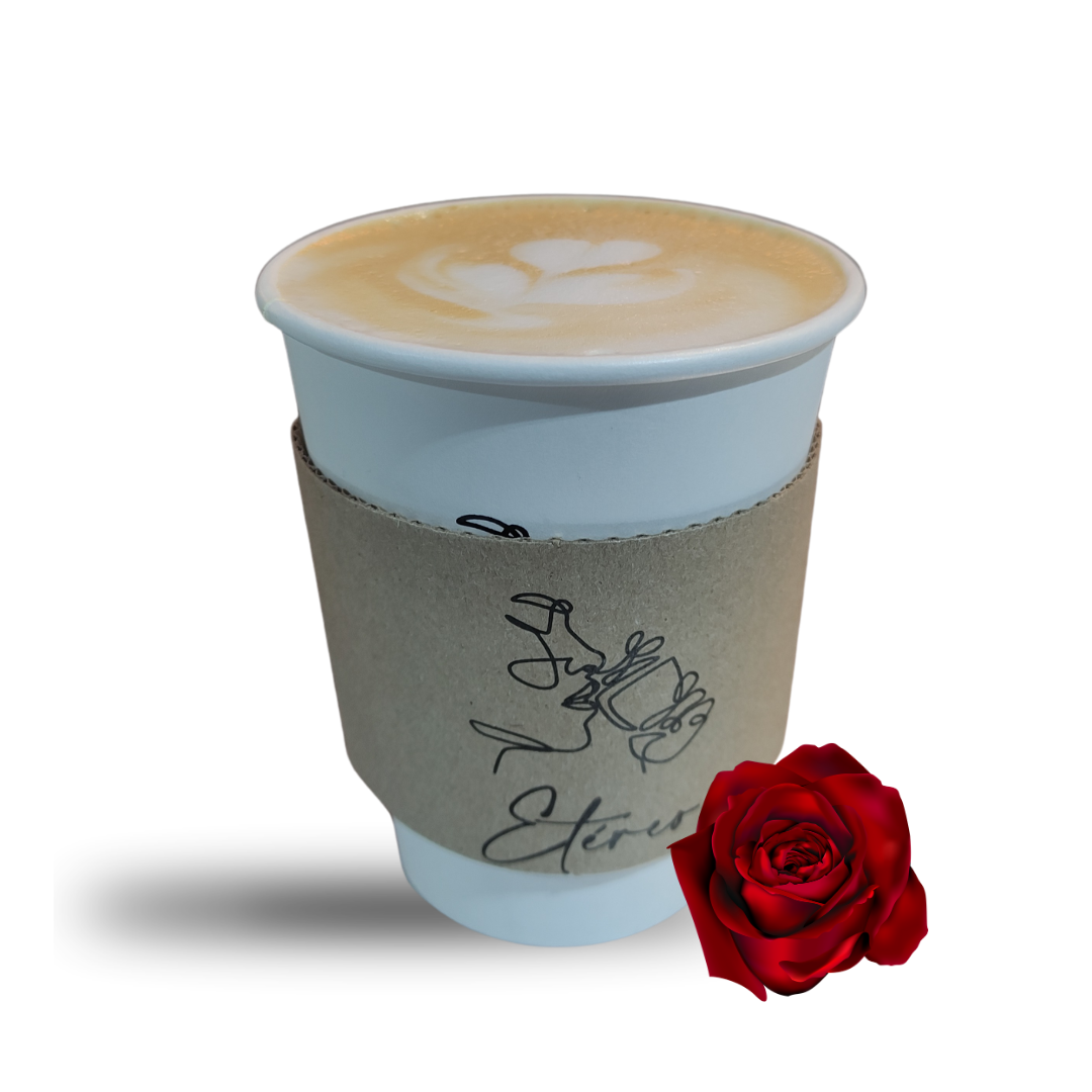Rosas Latte Caliente 12 Oz