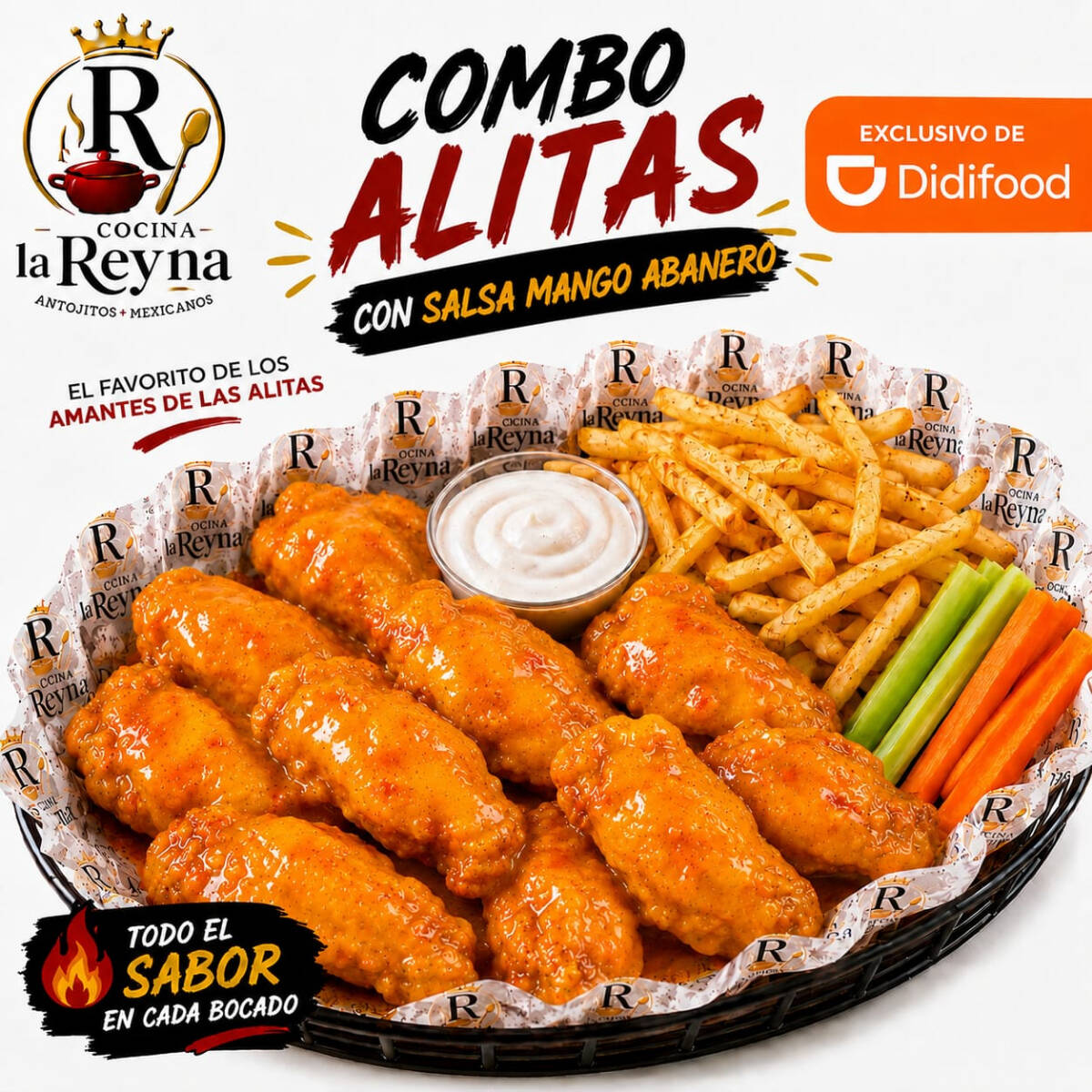 Combo Alitas Mango Habanero 450g
