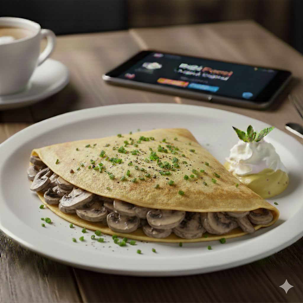 Crepas Saladas Champiñón