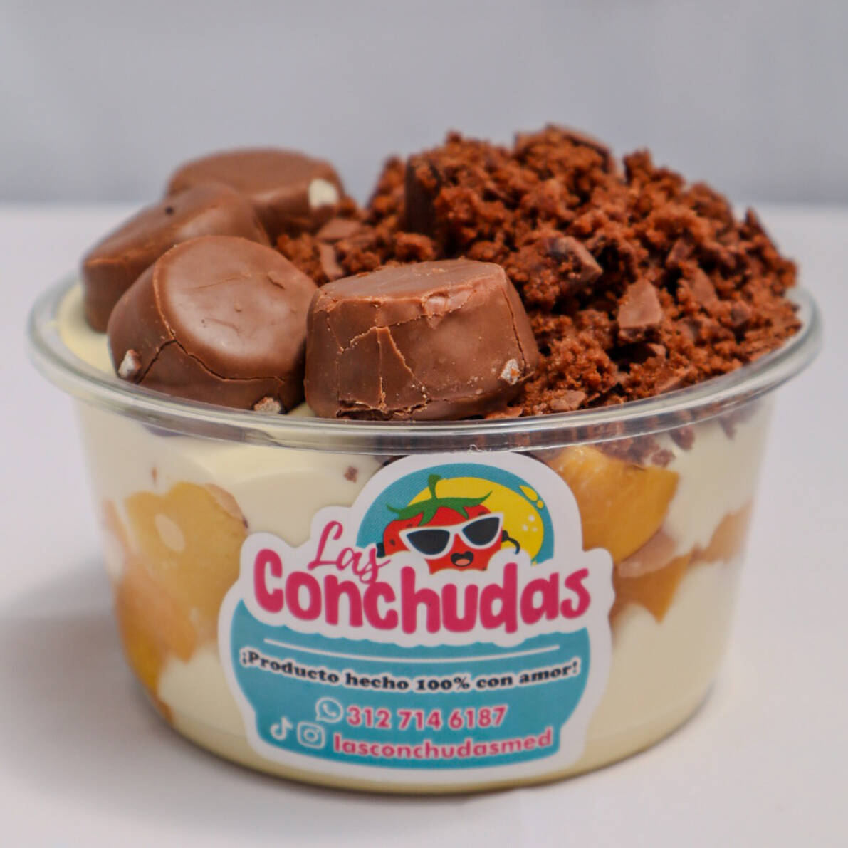Duraznos con Crema Mediano 12 Oz
