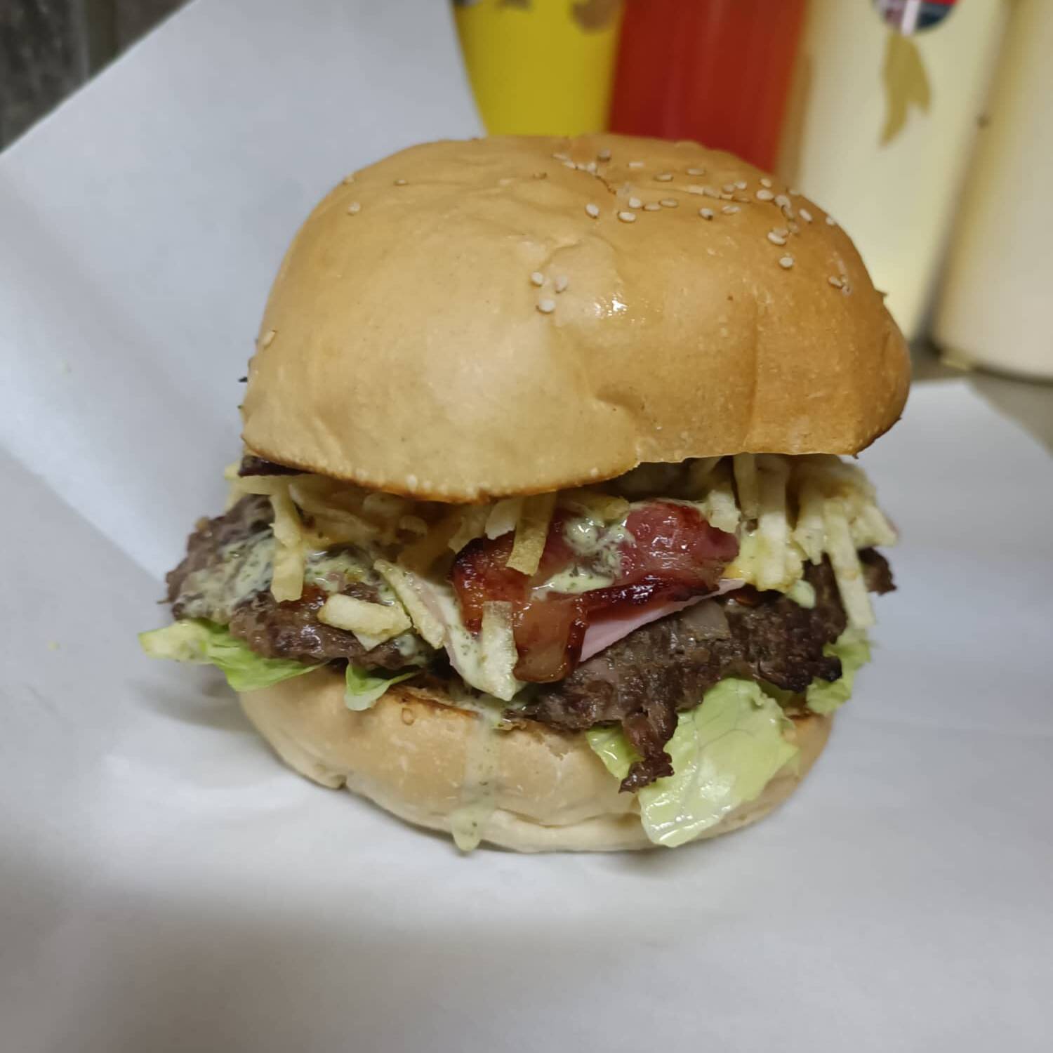Hamburguesa de Carne + Papas Fritas