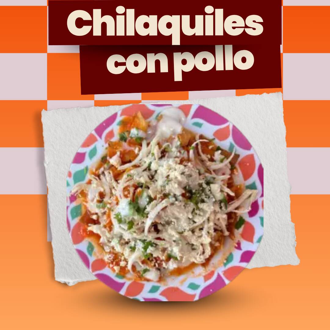 Chilaquiles con Pollo Deshebrado
