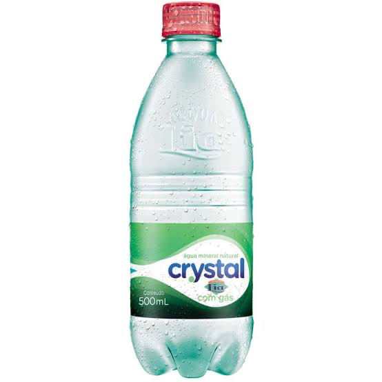 Garrafa d' água mineral com gás 500ml
