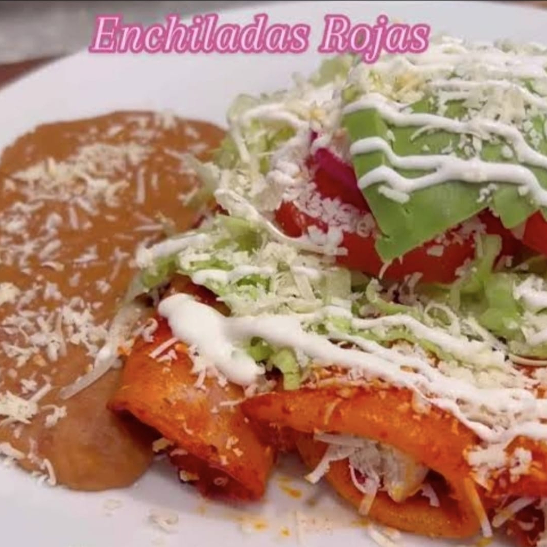 Enchiladas Rojas de Queso 3 Piezas