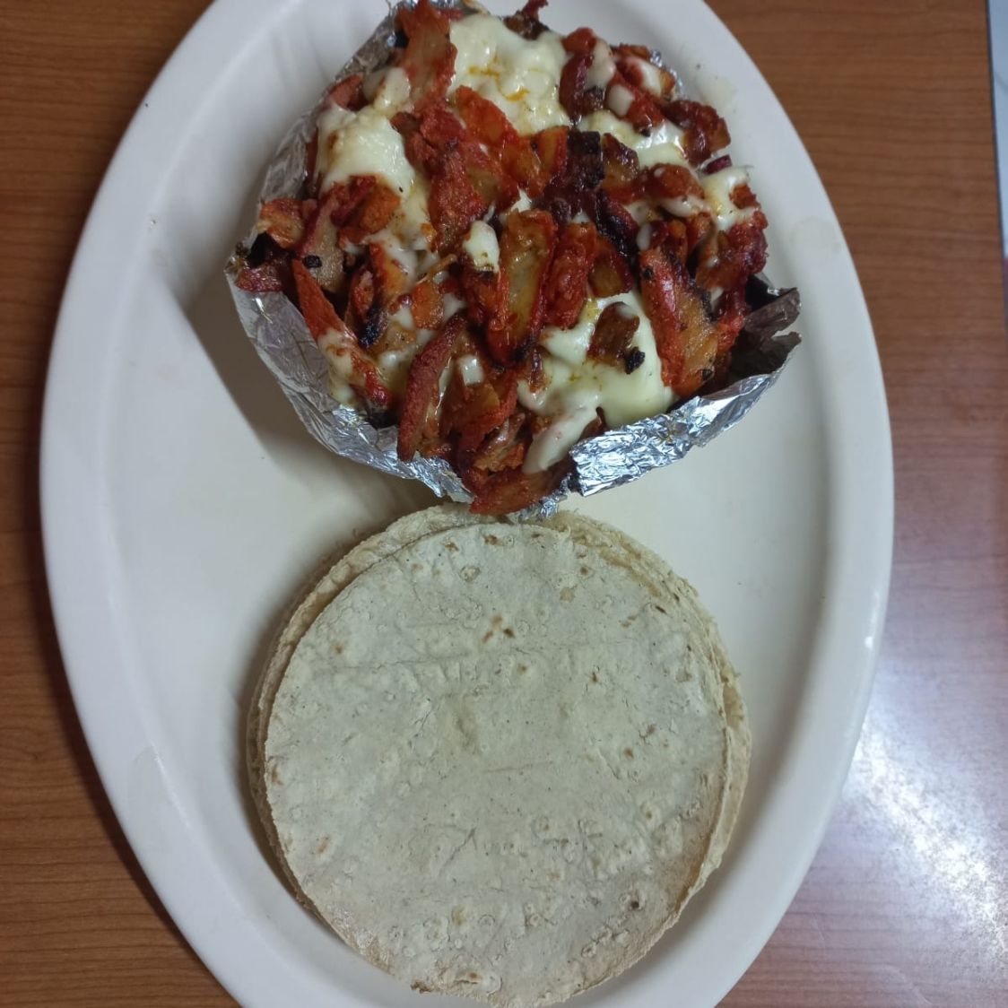 Papa Asada de Chorizo