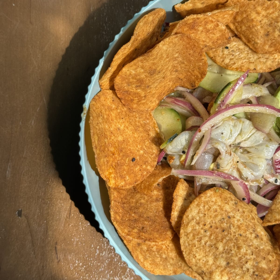 Tosti Aguachile (5 Salsas a Elegir)