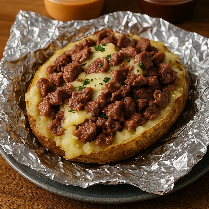Papa Rellena de Arrachera