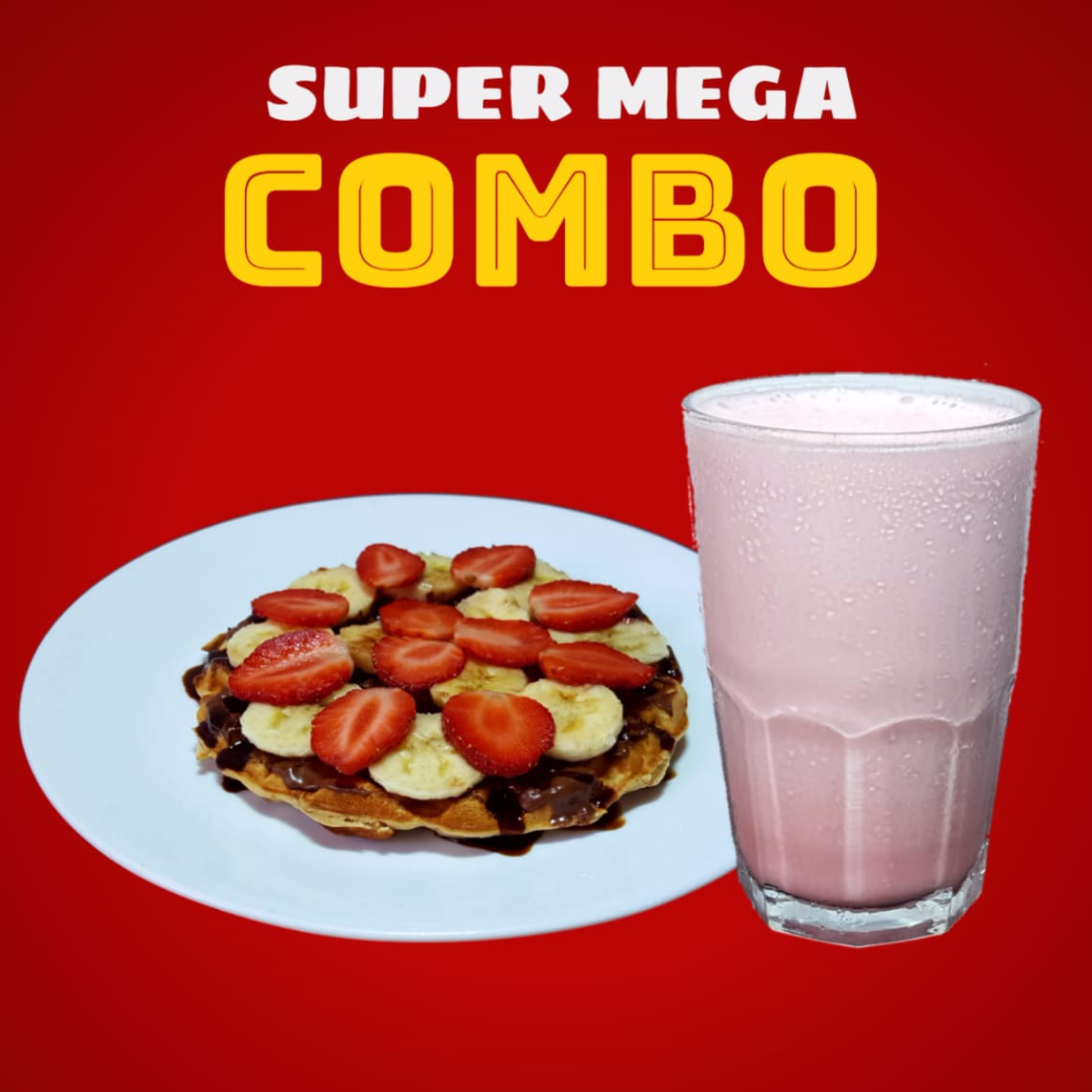 Combo Waffle Armable y Malteada