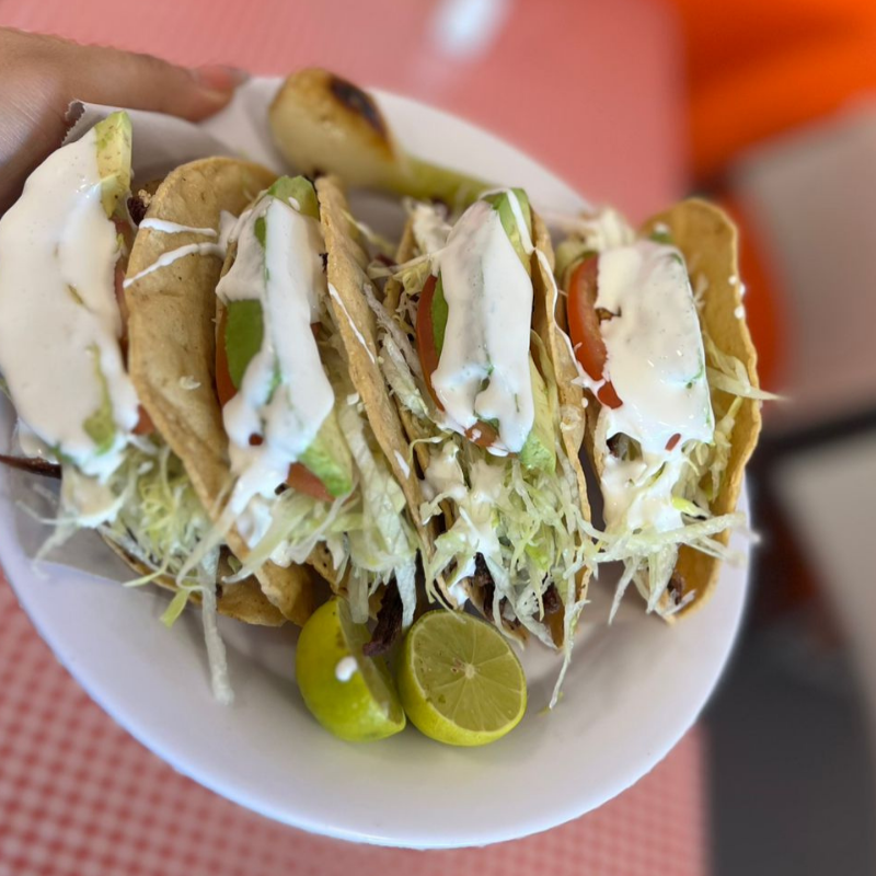 Tacos Dorados de deshebrada