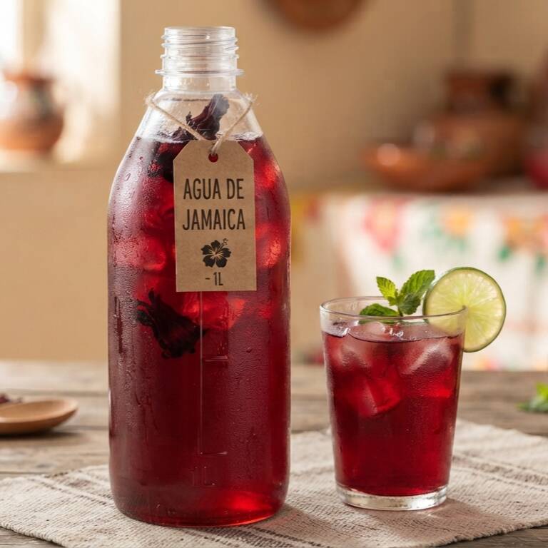 Agua de Jamaica (1 Litro)