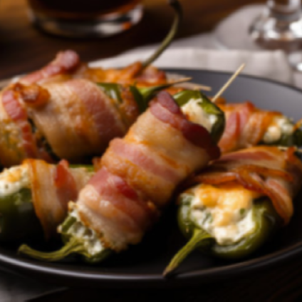 Chiles Rellenos de Queso y Tocino