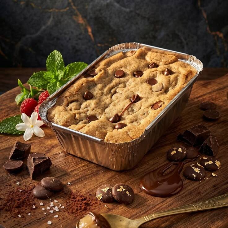 Marmitinha de Cookie recheado com creme de avelã - massa tradicional com recheio de creme de avelã