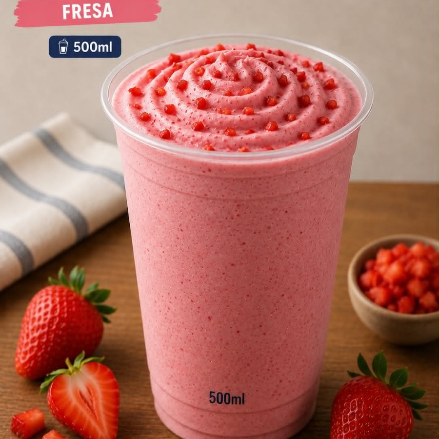 Frappé de Fresa 16 Oz (500ml)