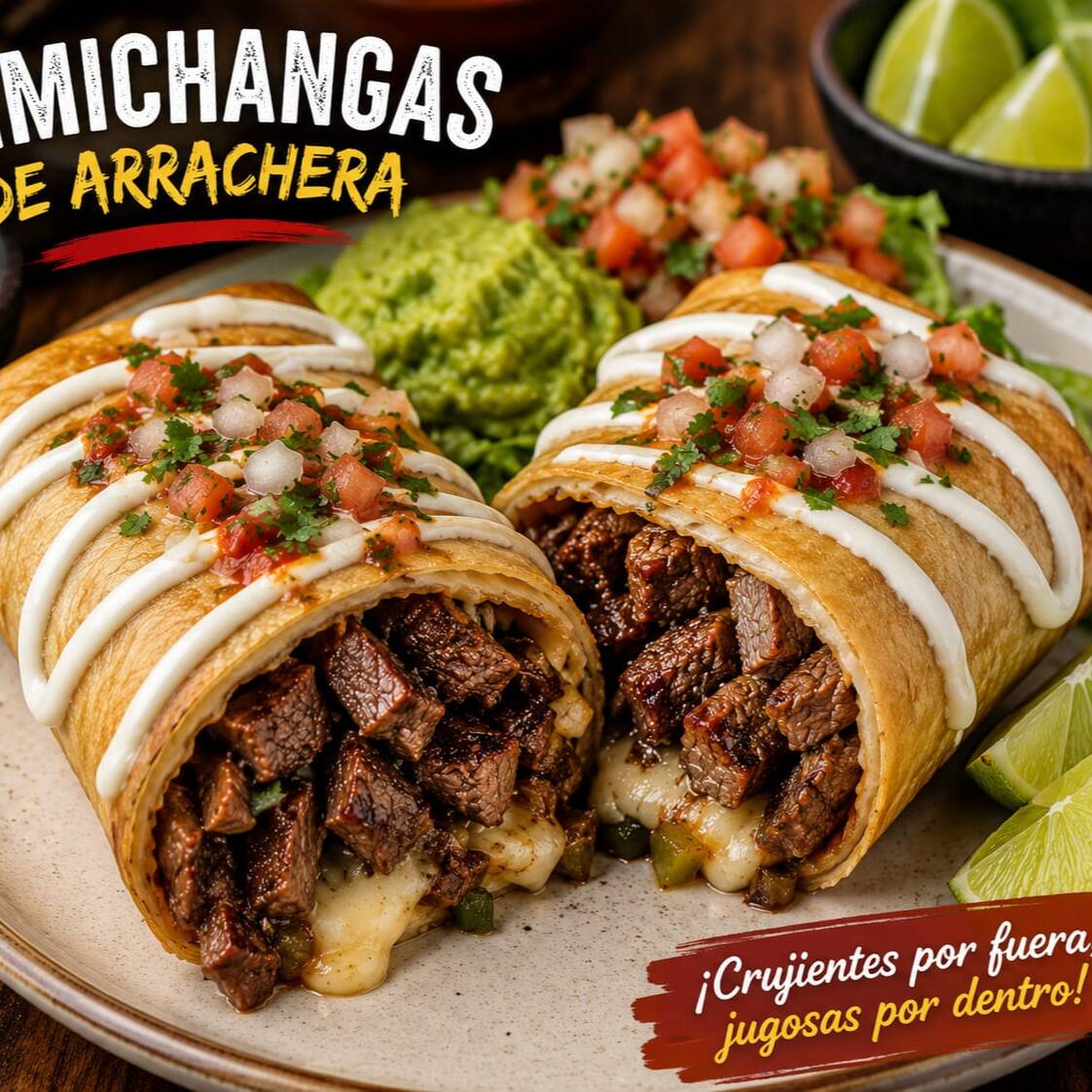 CHIMICHANGAS DE ARRACHERA