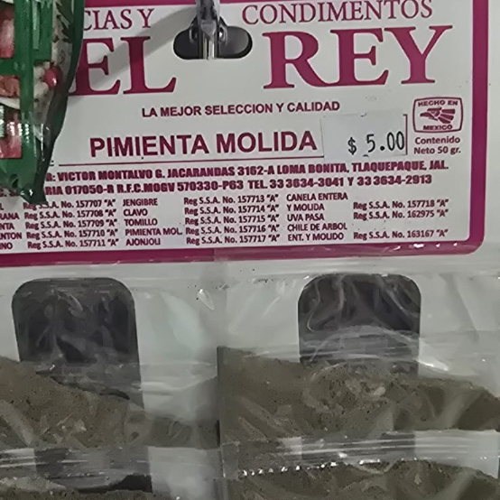 Bolsita de Pimienta Molida El Rey
