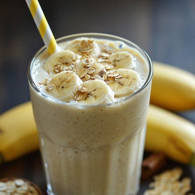 Licuado de Plátano con Avena