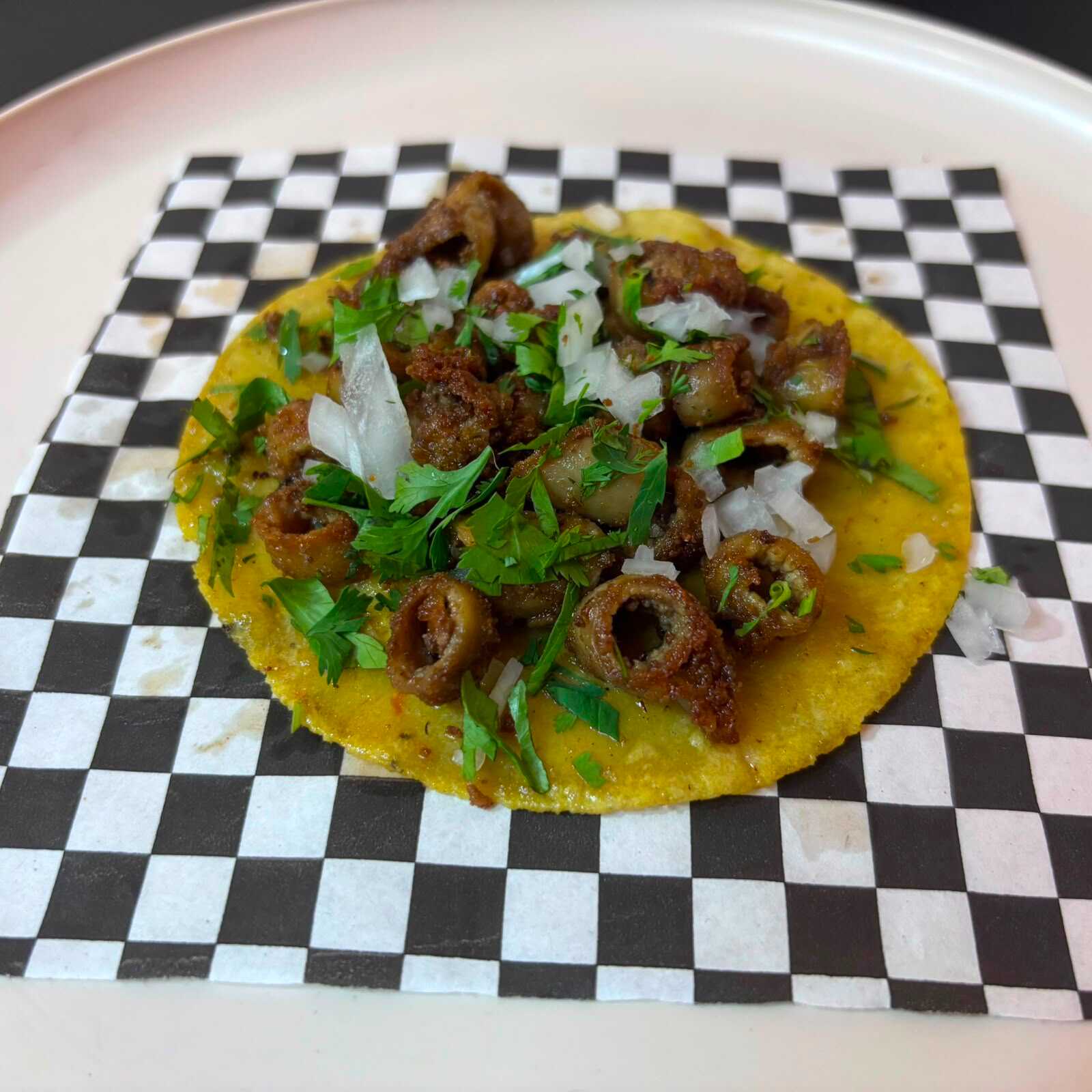 Taco de Tripa Dorada